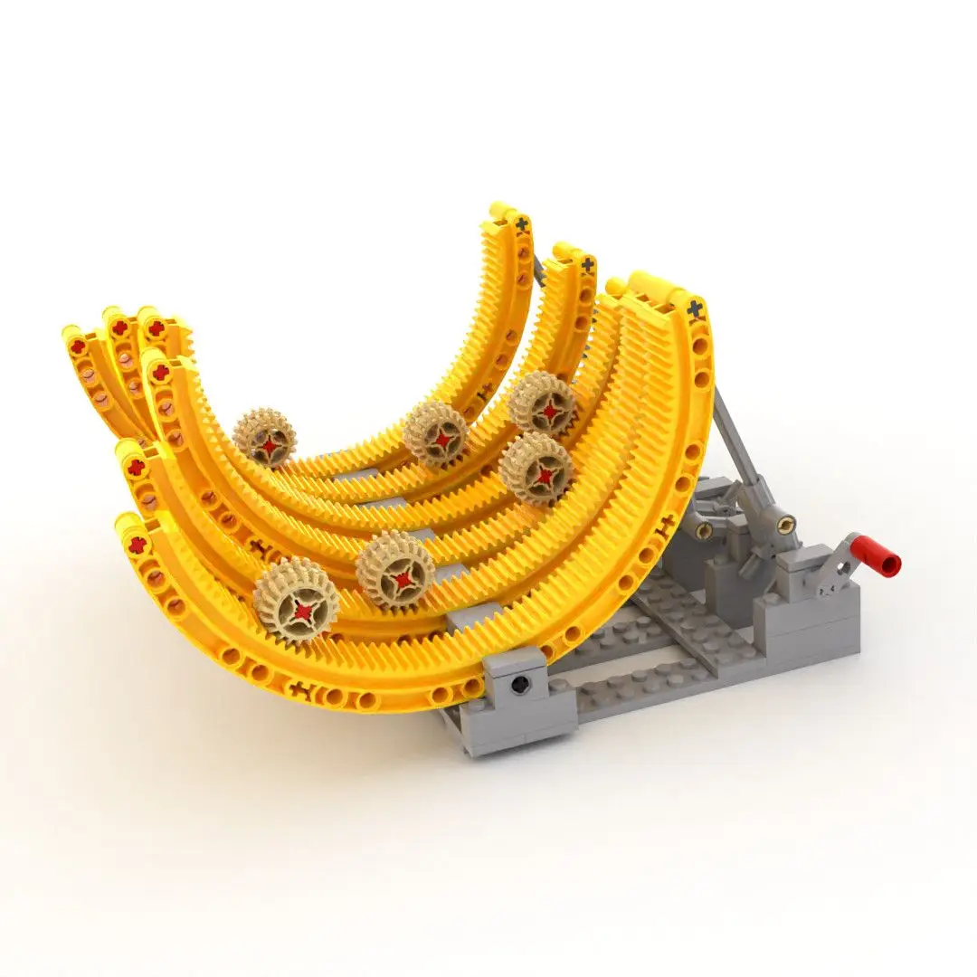 

Конструктор Little Engineer: 3D-модель с круговой трассой, волнообразным механизмом и технологией роликовых аттракционов