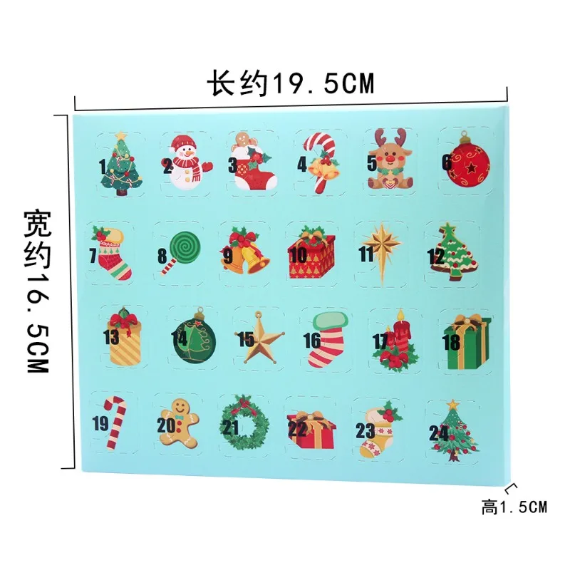 Christmas Bracelet Accessories Blind Box DIY Metal Chain 24 Grid Calendar Mystery Box Trendy Toys Children Girl Birthday Gifts