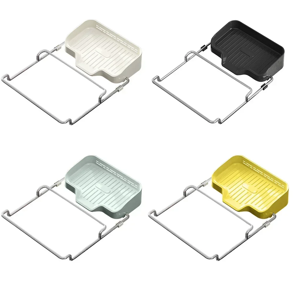 1set 23.7x16.7cm Sink Filter Rack Soap Box Rag Holder Drain Basket For Kitchen Leftovers Drainer Kitchen Sink Accessories