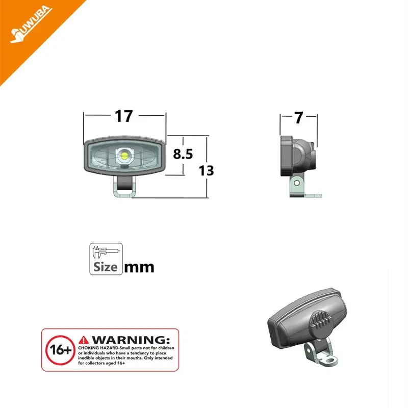 Simulation LED 3V High-top Spotlights for 1/14 Tamiya RC Truck for SCANIA 770S R620 VOLVO for Arocs for MAN TGX Car Accessories