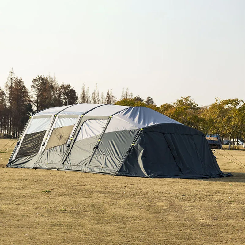 

Large tunnel inflatable tent outdoor multi-person thickened rainproof family
