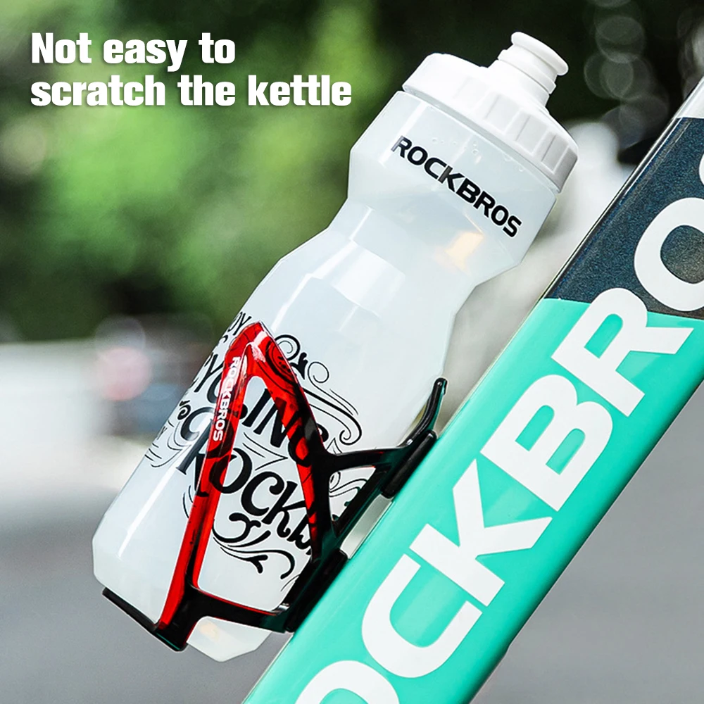 ROCKBROS Fahrrad-Trinkflasche aus Kunststoff für Outdoor-Laufsport, Quetschflasche, Fahrradbecher mit Flaschenhalterung – Detail 1