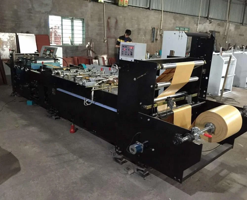 ZDF Model High Speed Middle and Bottom Sealing Paper Bag Making Machine V Bottom Paper Bag