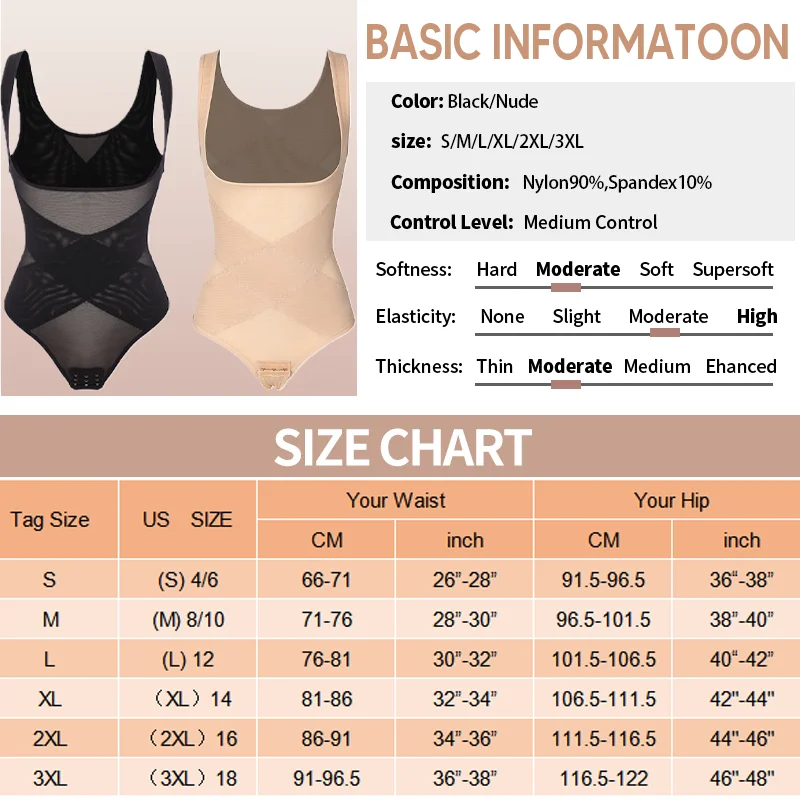 Women Sexy Mesh Cross Shapewear Patchwork Thong Comfortable Tummy Reducer Waist Slimmer Lingeries Bodysuit Hip Enhancer Corsets