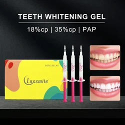 Luxsmile Teeth Whitening Gel Kit Blanqueador Dental Carbamide Peroxide Gel  Teeth Whitener Tooth Bleaching Gel Syringe 3pcX3ml