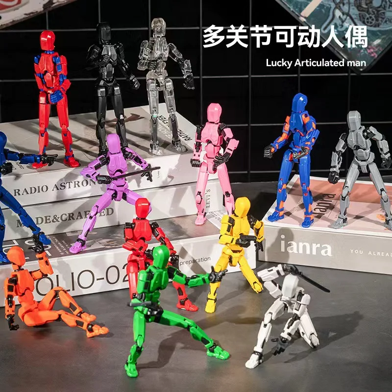 รุ่นที่สาม 3 การพิมพ์รูป Dummy Lucky 13 ตุ๊กตาสี Series Multi-Movable Joint หุ่น DIY HAND-Made