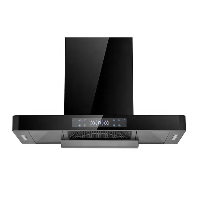 Big Suction Power T Shape Style 90cm Kitchen Chimney Hood Professional Range Hood