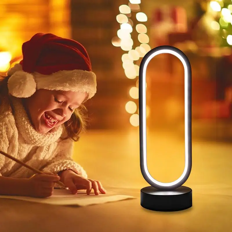Modern Table Lamp Minimalist Table Lamp Eye-Care LED Decor For Study Desk Nightstand Bookshelf Entryway Hallway Patio Garden