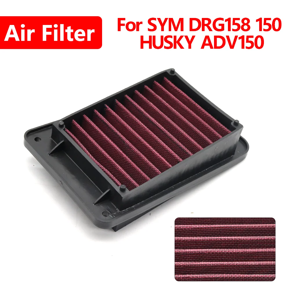 

Motorcycle Accessories Parts Air Filter Intake Cleaner System Parts Elements For SYM HUSKY ADV 150 ADV150 DRG150 DRG 158 150