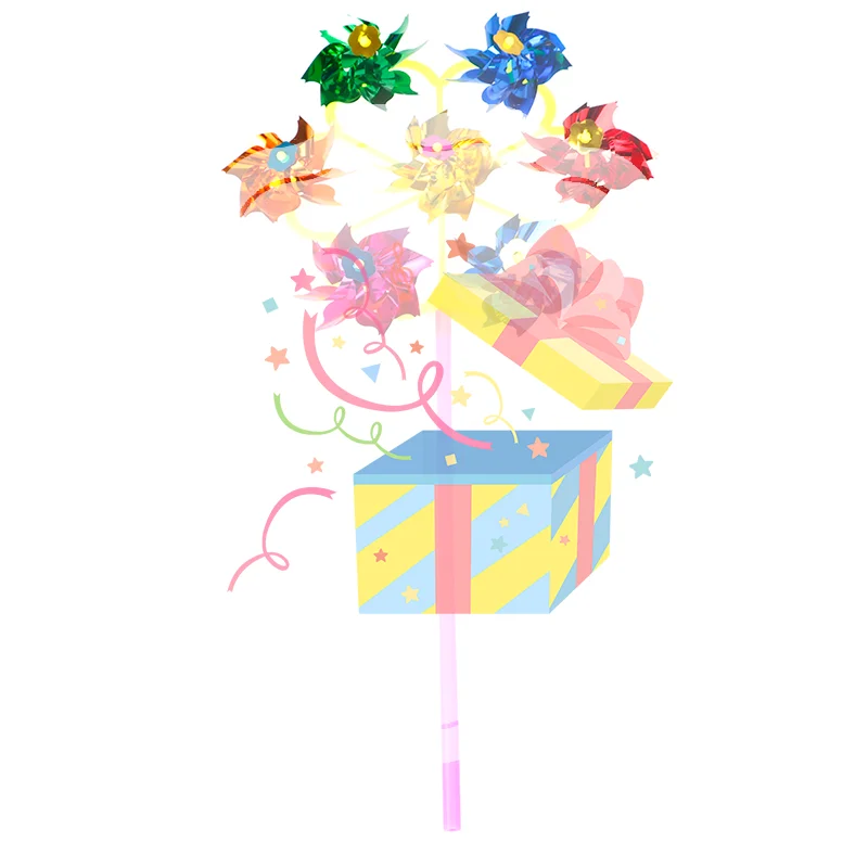 กังหันลมประดับตกแต่งสวนบ้าน ทำเองได้ หลากสีสัน ของเล่นเด็ก