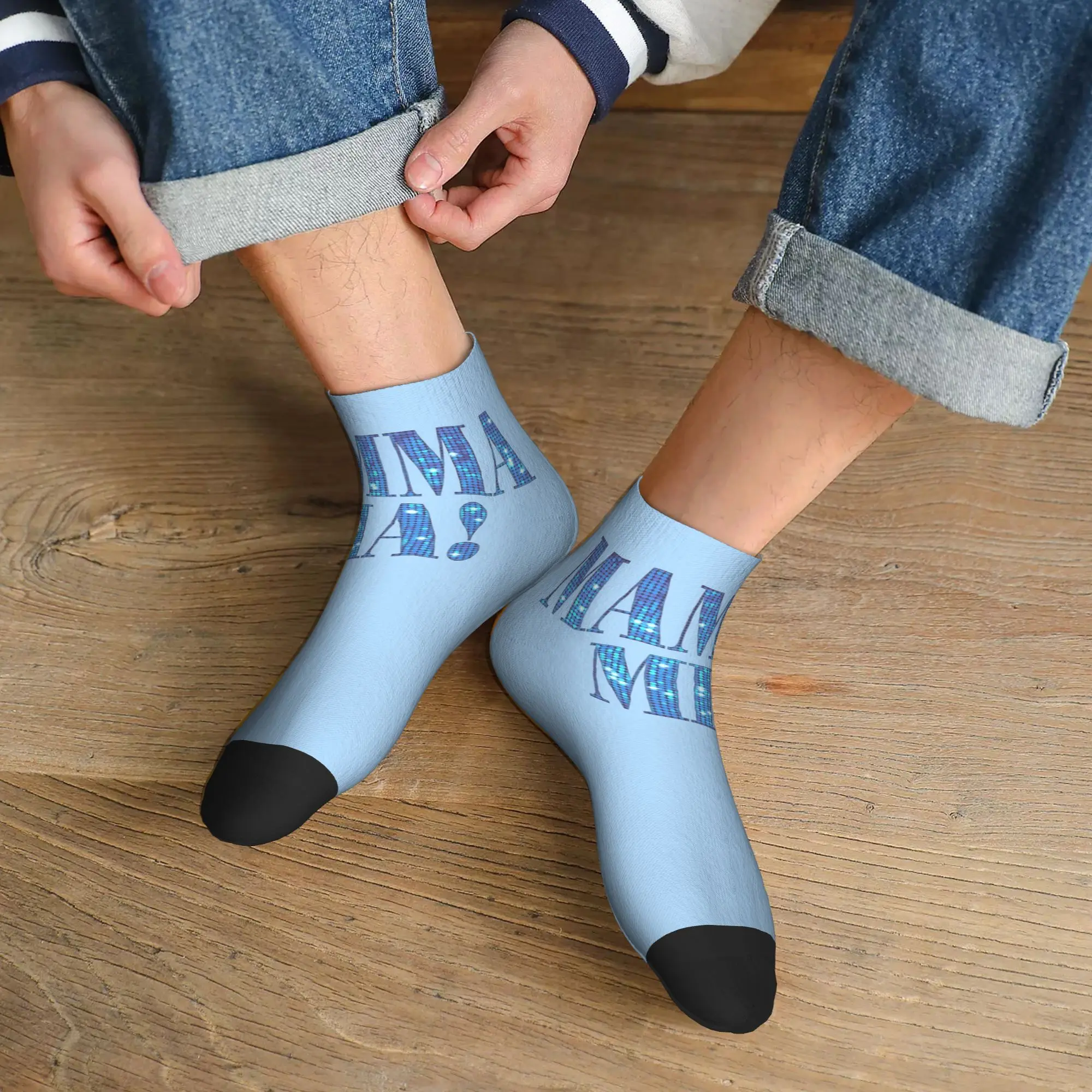 

All Seasons Mamma Mia -disco Socks Harajuku Super Soft Crew Socks Funny Stockings for Men Women Gifts