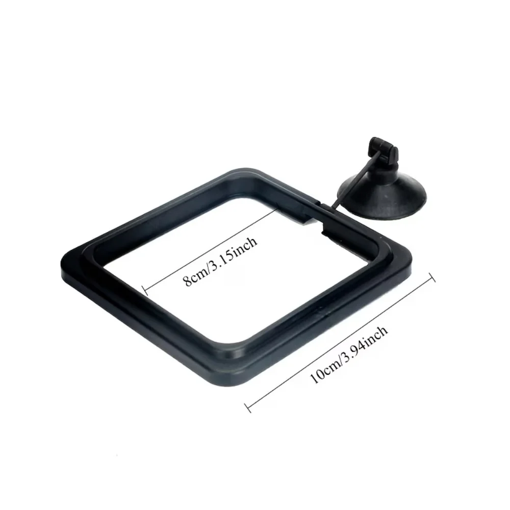 3 Plastic Fish Tank Feeding Rings, Suitable for Guppies and Goldfish Floating Fish Food Dispensers It Features a Suction Cup and Adjustable Feeding Device to Prevent Food from Flowing into the Filter.