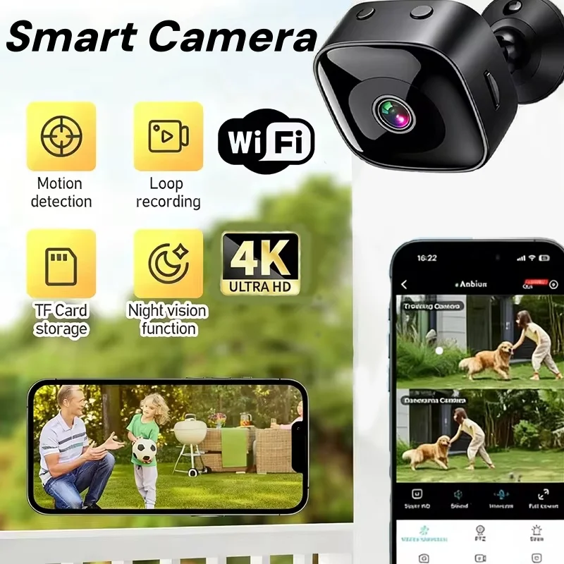 6K HD Mini caméra Wifi caméra sans fil Protection de sécurité moniteur à distance caméscopes Surveillance vidéo maison caméra intelligente