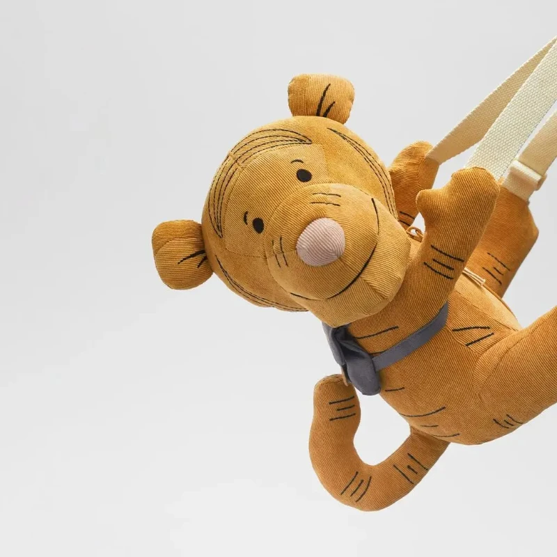 Cartoon Disney Cute Yellow Tigger Anime Figure Soft Stuffed Plush Doll Backpack Throw Pillow Toy Children Birthday Gift