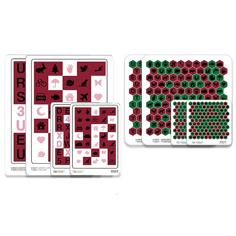 

Children Amblyopia Training Card Waterproof Inhibition Card Red Green Glasses Inhibition Training VT Training Diagram Card
