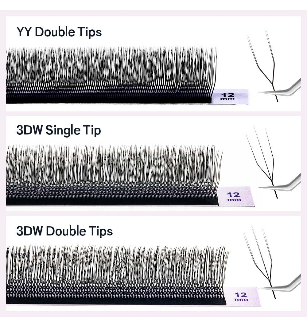 NATUHANA U-förmige YY-Wimpern Cosplay 3D 4D 5D-W-Form Wimpern Premium vorgefertigte Fächer Volumen natürliche U-Form falsche Wimpern – Detail 4