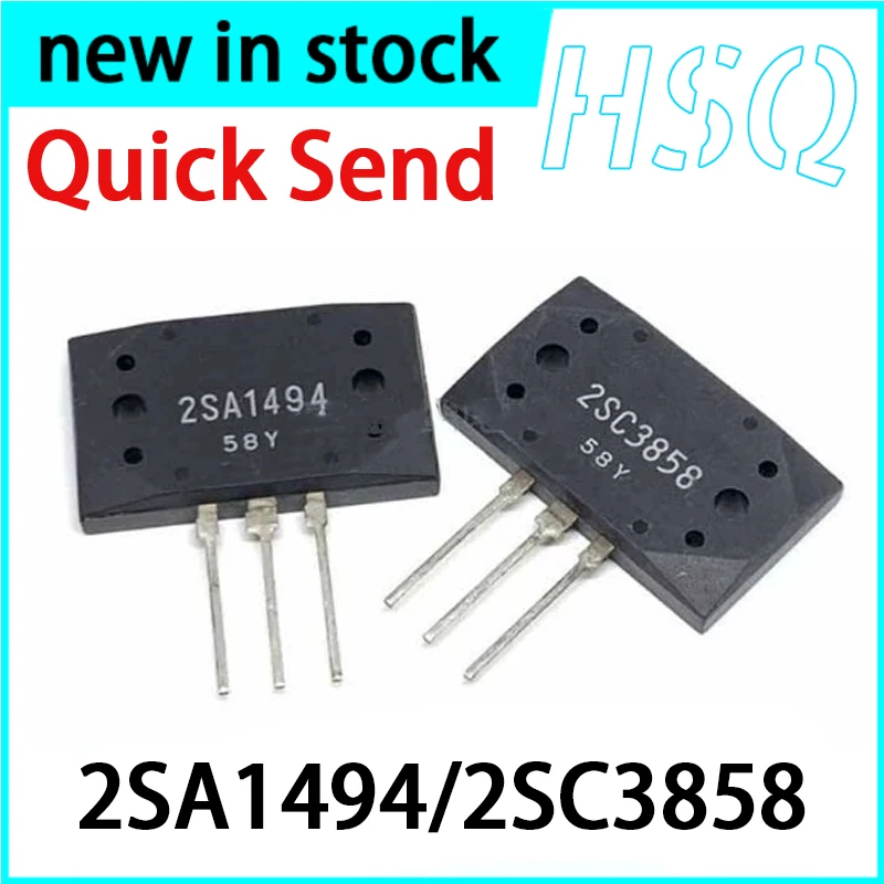 1PAIR/2PCS 2SA1494 2SC3858 Audio Power Amplifier Pairing Tube High Power Tube New A1494 C3858