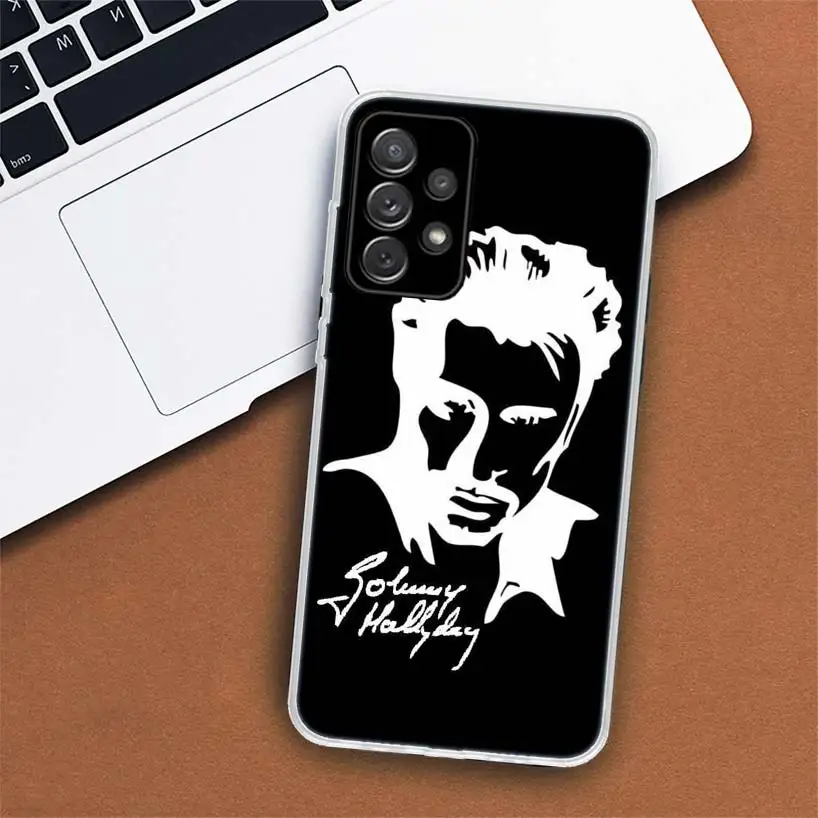 Johnny Hallyday Music Phone Case For Samsung Galaxy A55 A54 A53 A52 A15 A14 A13 A12 A35 A34 A33 A32 A25 A24 A23 A22 A04S A03S A0