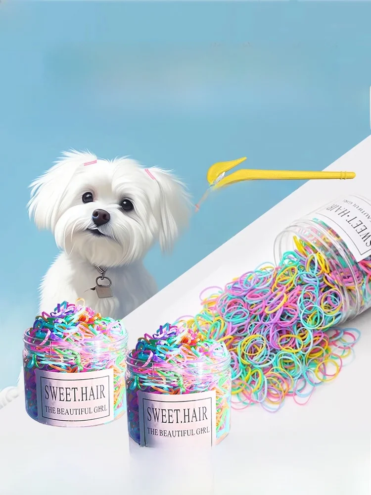 Pet Elastic Band Dog Hair Band Competition Level  Beauty Hair Accessories Schnauzer Yorkie Maltese Pet Supplies