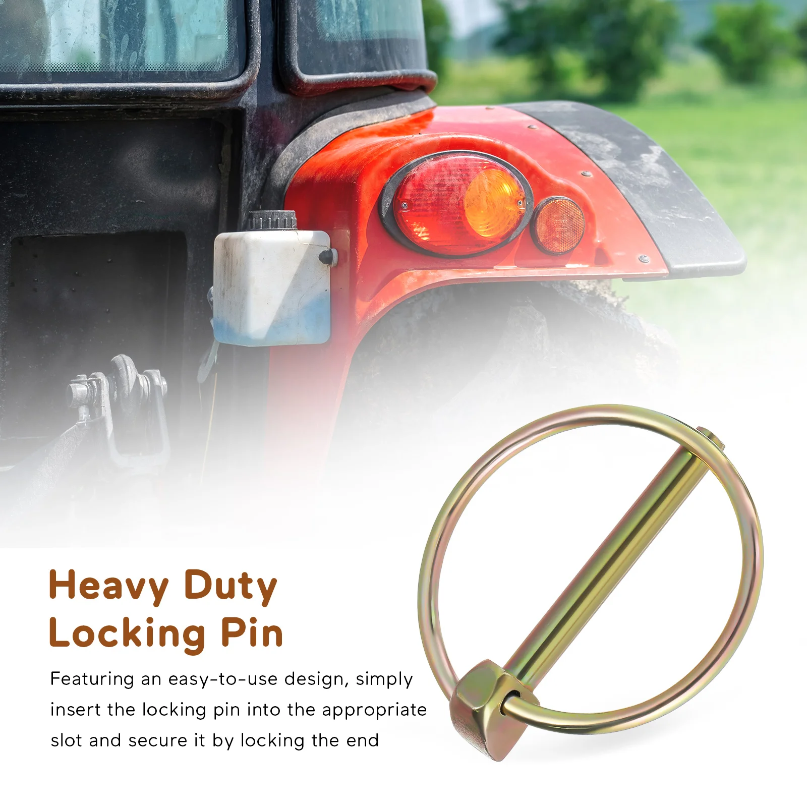 10 Pcs Car Making Trucks Locking Adjustable Lynch With Ring Iron Trailer Mower