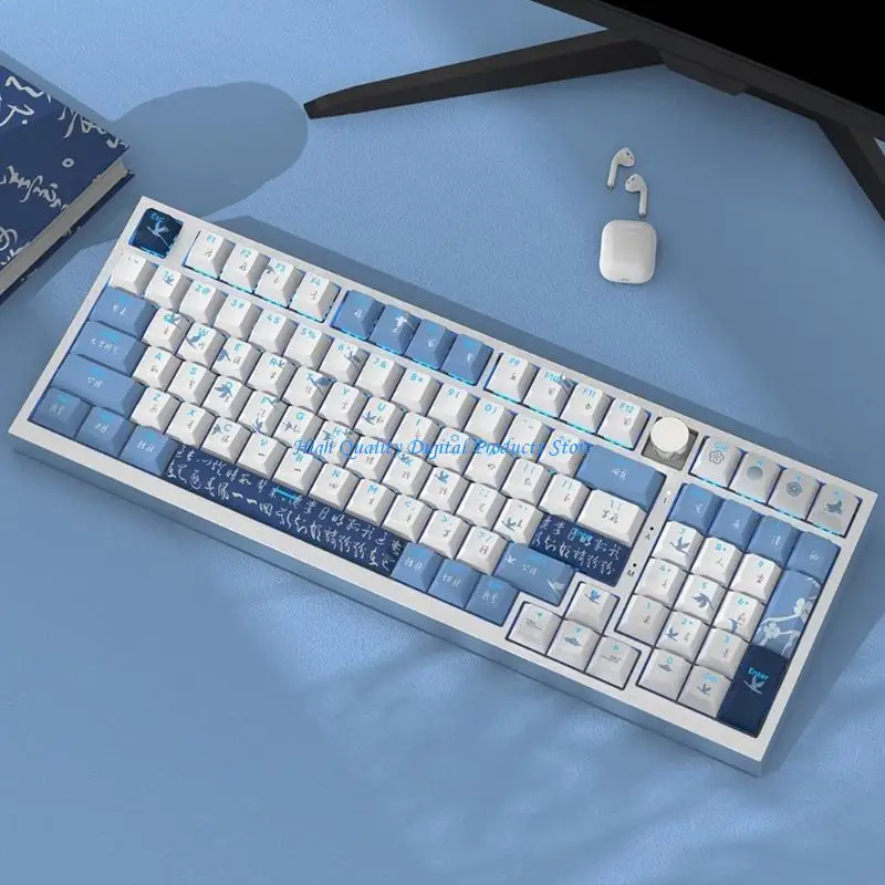 U2JE PBT Backlit Keycaps DyeSublimation WildGoose Keycap Set CherryProfile for Gaming Mechanical Keyboard