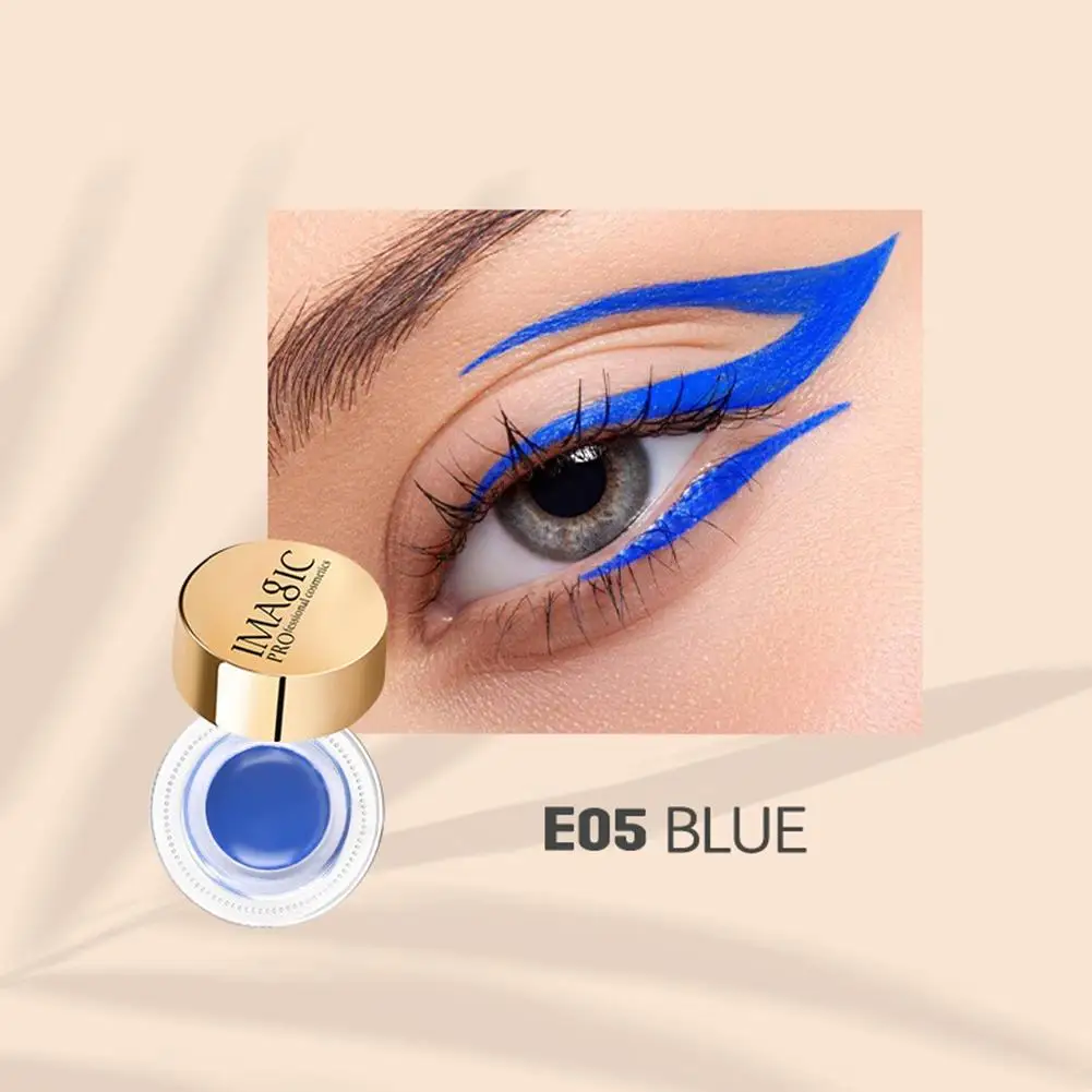 Eyeliner Gel mit Pinsel 24 Stunden langlebiges Eyeliner Kit Eyeliner wasserdicht kosmetisch imagic Gel Gel Eyeliner Make-up u0h4