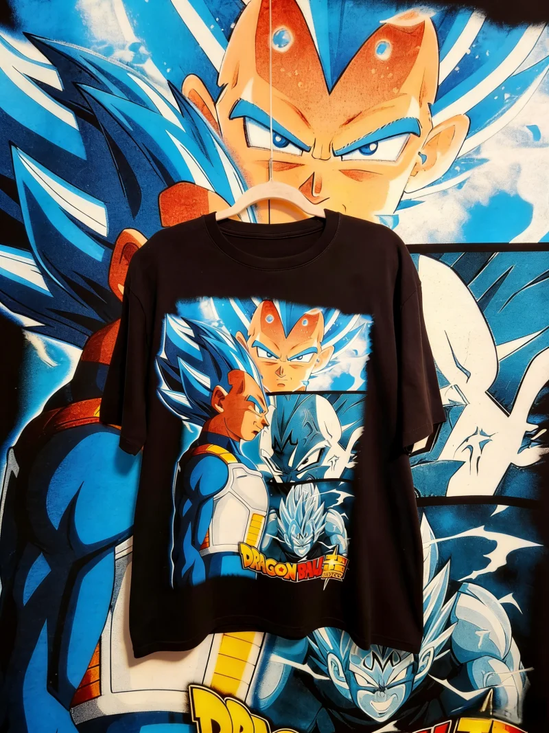 2026 Sommer Dragon Ball Retro Hochwertiges Baumwoll-T-Shirt, Super Charakter-Collage-Print Oversized Unisex für Männer, Frauen & Kinder