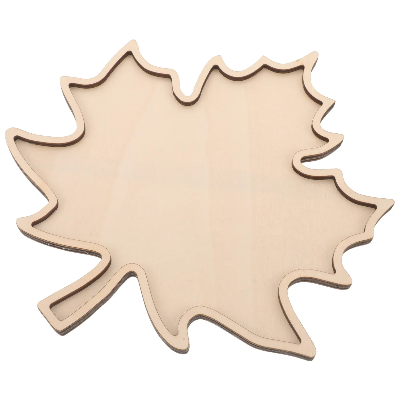 Wooden Maple Leaf Charcuterie Board Fall Serving Tray 11.3x10.5 Rustic Leaf Shaped Platter Decorative Food Display Snack Nuts
