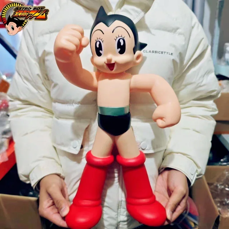 2024 New 40CM Large Anime AstroBoy Mighty Atom Tetsuwan Atom Movable PVC Action Figure Statue Collection Model Toys Holiday Gift