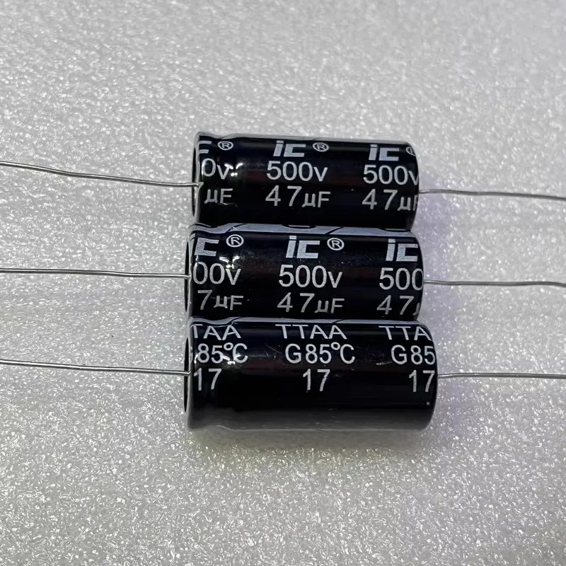 5PCS/LOT  47uF 500V TTAA 476TTA500ARZ 18*40 Axial electrolytic capacitor for high pressure bladder machine