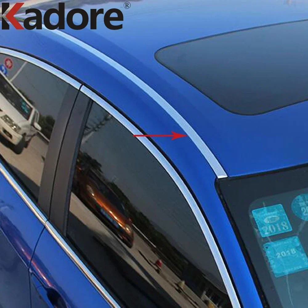 Car Roof Trim For Kia K3 Forte Cerato 2019 2020 2021 Sedan Stainless Steel Front Window Windshield Molding Strips Accessories