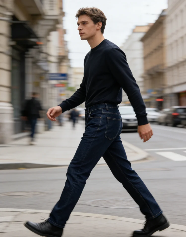 

Джинсы для мужчин Джинсовые брюки с высокой талией Homme Одежда Крутая молния Fly Винтажная уличная одежда в стиле бойфренда Модная Highstreet BF