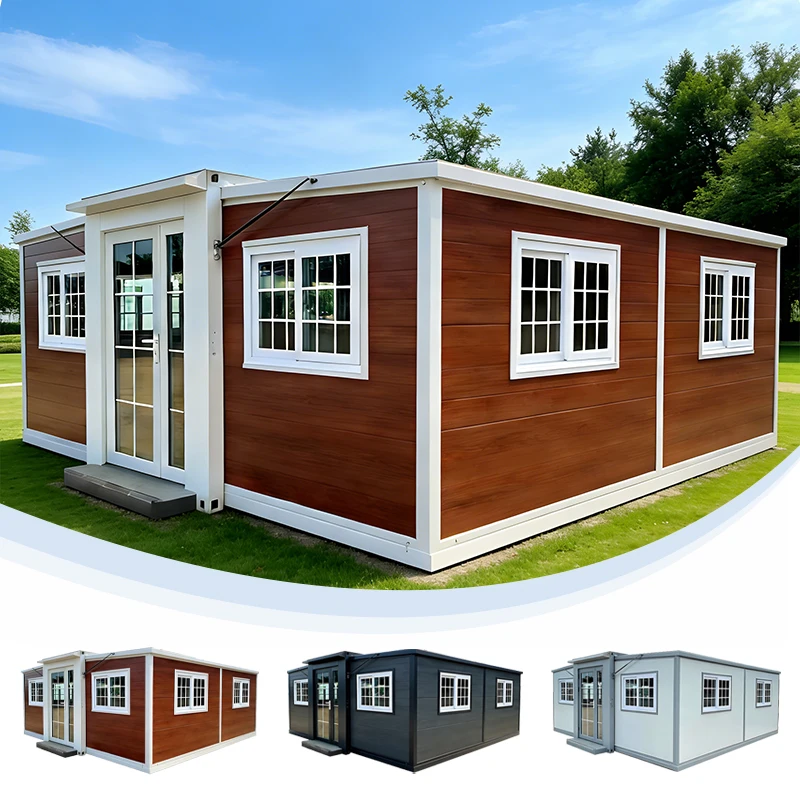 Mobile Expandable Container House Villa Double Wing Folding Container 20ft Container House Double Story