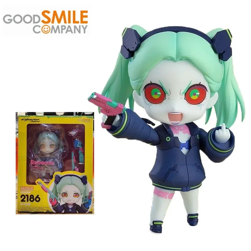 Oryginalny GSC dobry uśmiech Nendoroid Cyberpunk Edgerunners Anime rysunek Rebecca 2186 zabawki figurki akcji dla chłopców dziewcząt prezenty dla dzieci