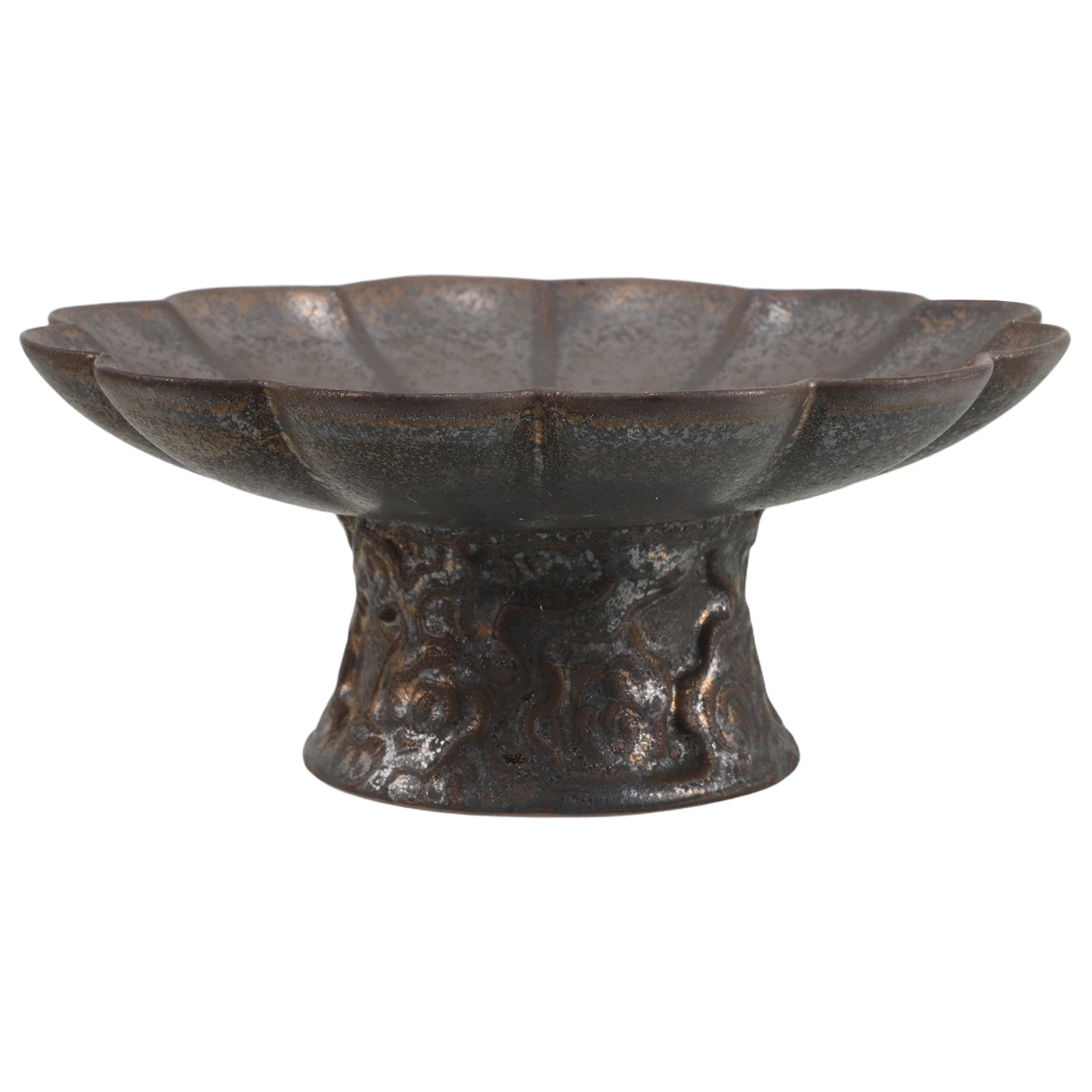 

Footed Serving Tray Retro Key Dish Bowl for Entryway Hallway Table Decorative Fruit Plate Home Snacks Candy Dish