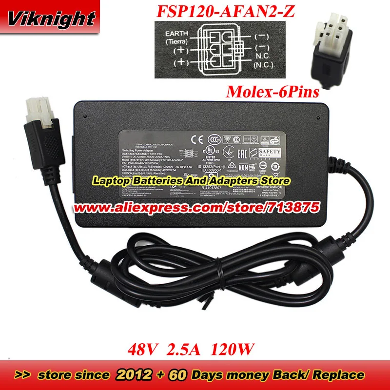 

FSP120-AFAN2-Z AC Adapter 48V 2.5A 120W PWR-BGA48V120W0WW Charger With Molex 6Pins Tip Power Supply