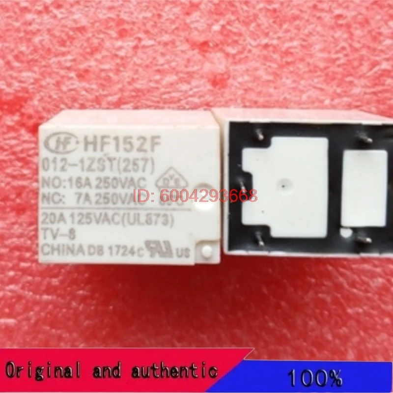 

5 шт./лот HF152F 012-1ZST (257) Новое реле 5 PIN 16A