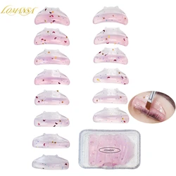 Lomansa 7 Pairs C Curl Silicone Eyelash Perm Rod Shield Lash Lift Pads Eyelash Curler Accessoriess Eyelash Lifting Beauty Tools