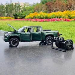 Diecast Tundra Wheel Off-Road SUV Vehicle, Alloy Model Series, Simulação de carro, luz sonora, Toy Collection Infantil, 1:24