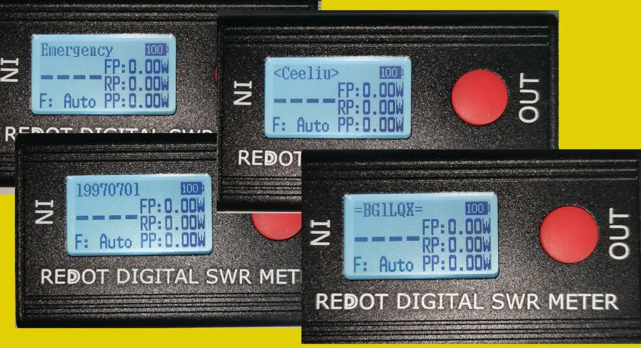 REDOT RD106P 120W Digital SWR Meter SWR&Power Meter FMB VHF UHF 80-999MHz Standing-wave Ratio 1.00-99.9 Support DMR Walkie Talki