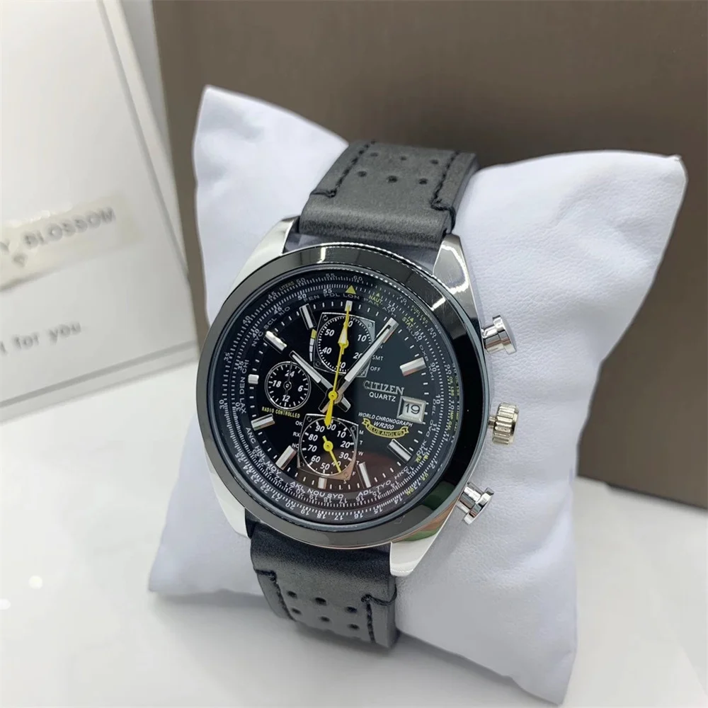 ساعة Citizen Eco-Drive للرجال ساعة كوارتز عصرية فاخرة بسوار فولاذية للرجال هدية عيد الحب Montre Homme Relogio Reloj