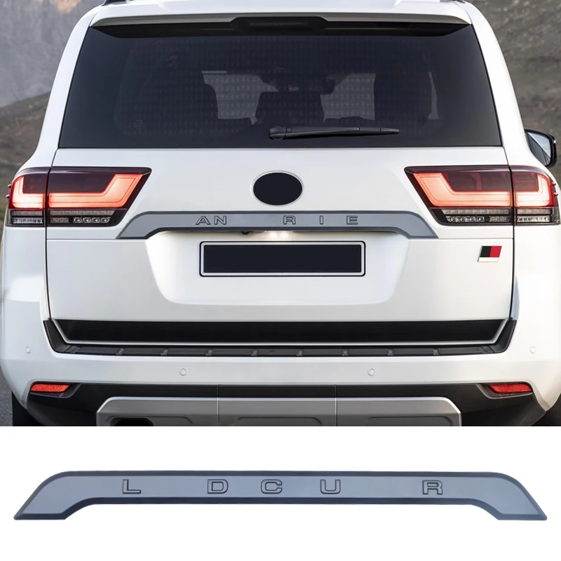 3D Tailgate Decorative Strip Cover For2021-2023 Land Cruiser 300 Lc300 Trunk Chrome Plated Strip Accessories Modification