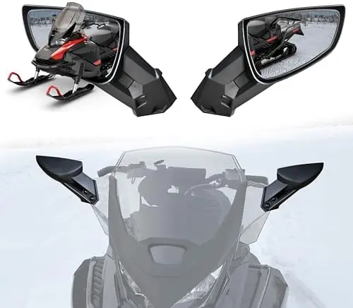 

SAUTVS Adjustable Side Mirrors for Ski-Doo REV Models - Clear View, 2PCS (Replaces #860200694)