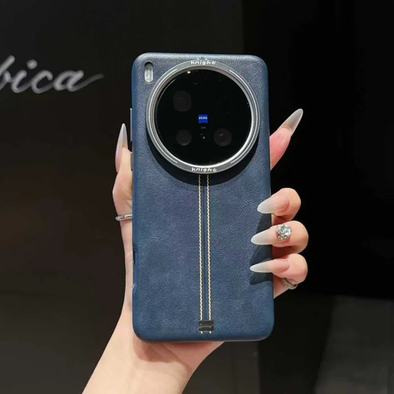 

New Jazz Premium Oil Wax Leather Phone with Built-in Magnetic Attachment VIVOX200/100PROProtective Sleeve