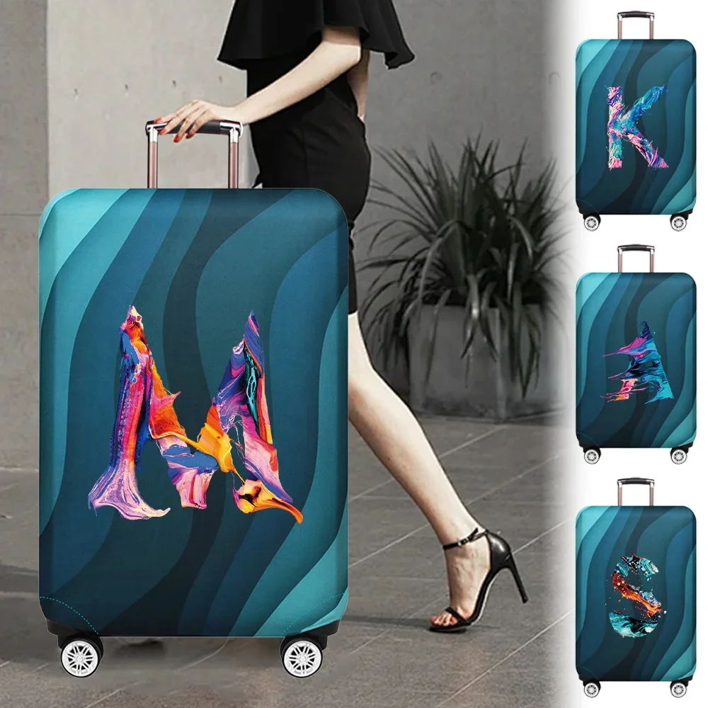 Luggage Compartment Protective Cover Wear Resistant Stretch Fabric Dust Cover Durable Travel Case Cover Paint Series