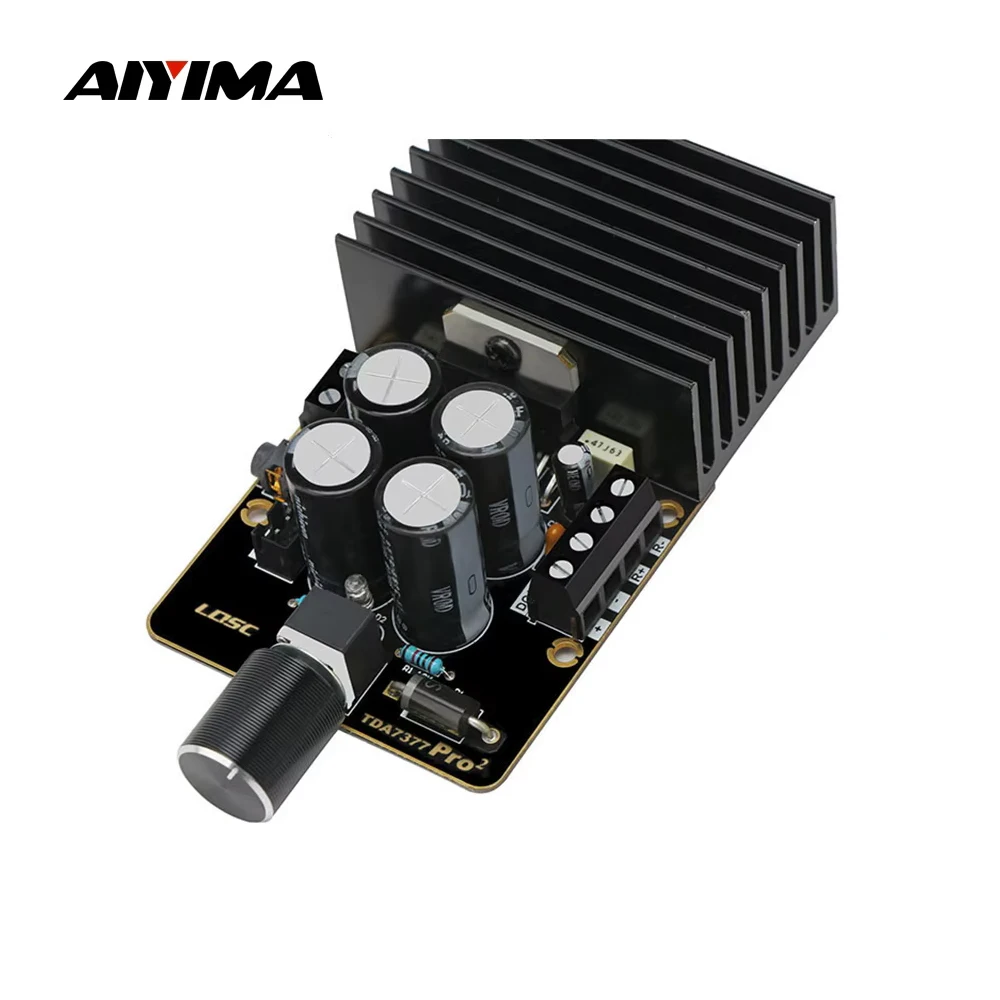 AIYIMA 12V TDA7377 Power Amplifier Audio Board 30Wx2 Class AB Stereo Sound Amplificator DIY For 4-8 Ohm Speakers