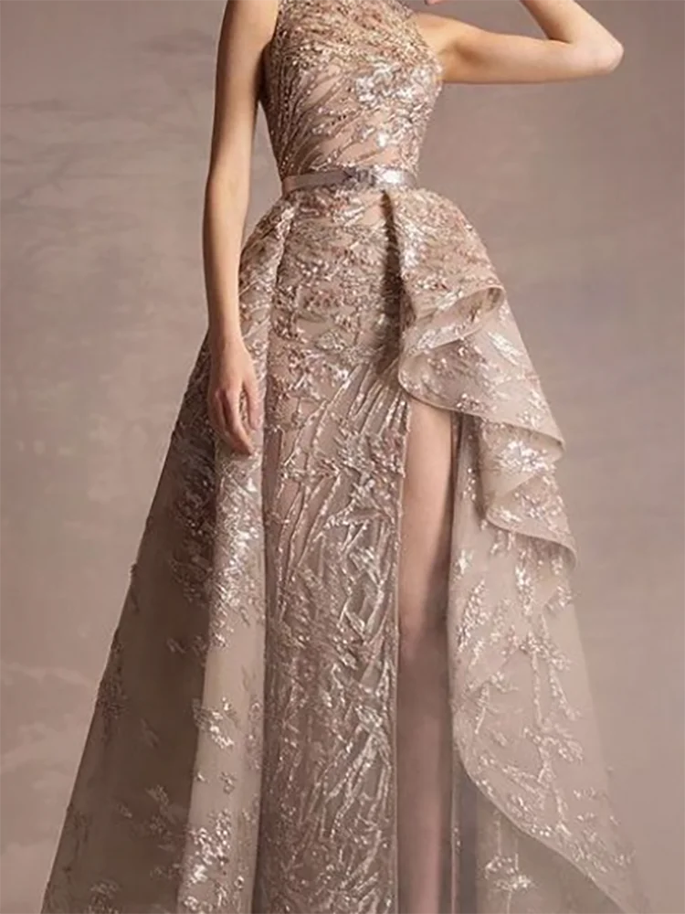 

Classic High Appliquins Tiered A-Line Formal Evening Dresses Birthday Party Prom Gowns Customized