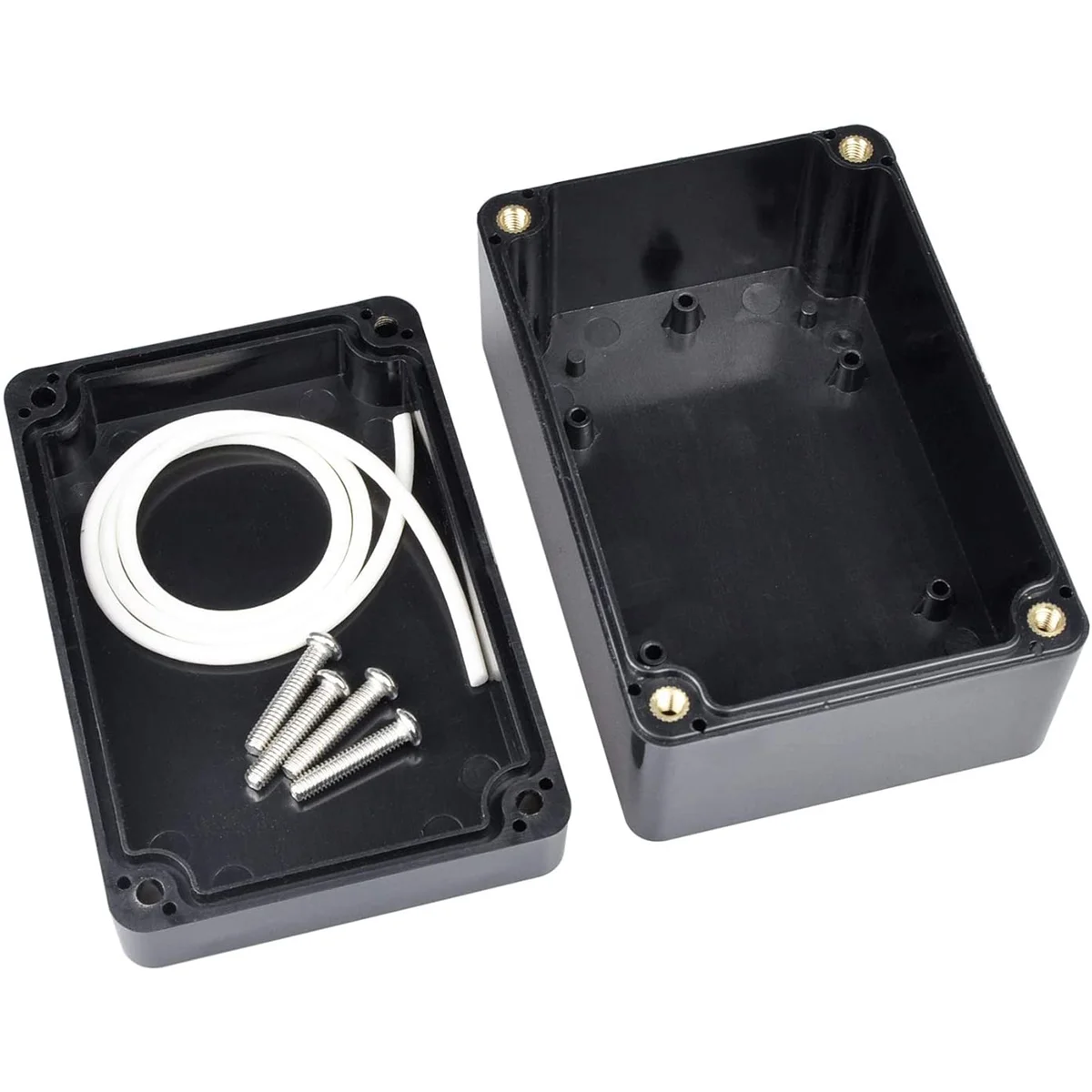 

2PCS Waterproof Plastic Junction Project Box Sealed Electric Box Circuit Board Enclosure Electric Project Enclosure