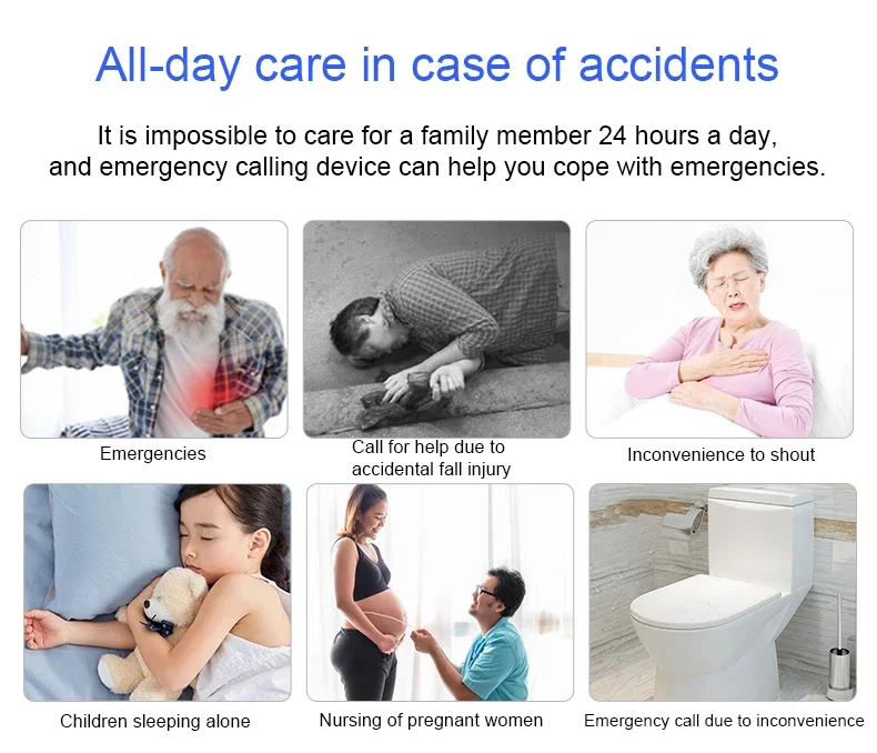 Tuya Smart Zigbee SOS Emergency Button APP Notification SOS Emergency Call Button Wireless Panic Button for Kid Elderly Patient