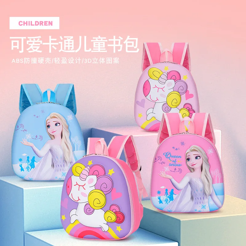 

Disney Frozen Kindergarten Backpack For Girls Elsa Anna Student Shoulder Orthopedic Bag Age 2-7 Kids Birthday Gifts Mochila